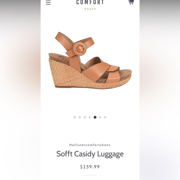 Sofft Women's Brown Leather Sandals - Picture 7 of 7